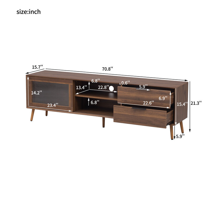 Merax Modern Entertainment Center TV Stand Console Table