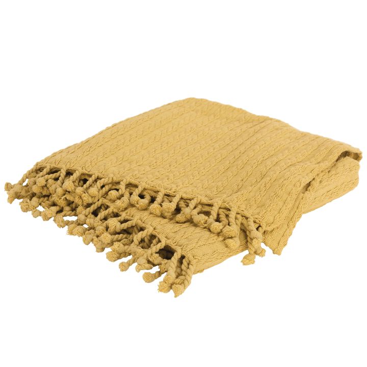Yellow 50" x 60" Throw Blanket