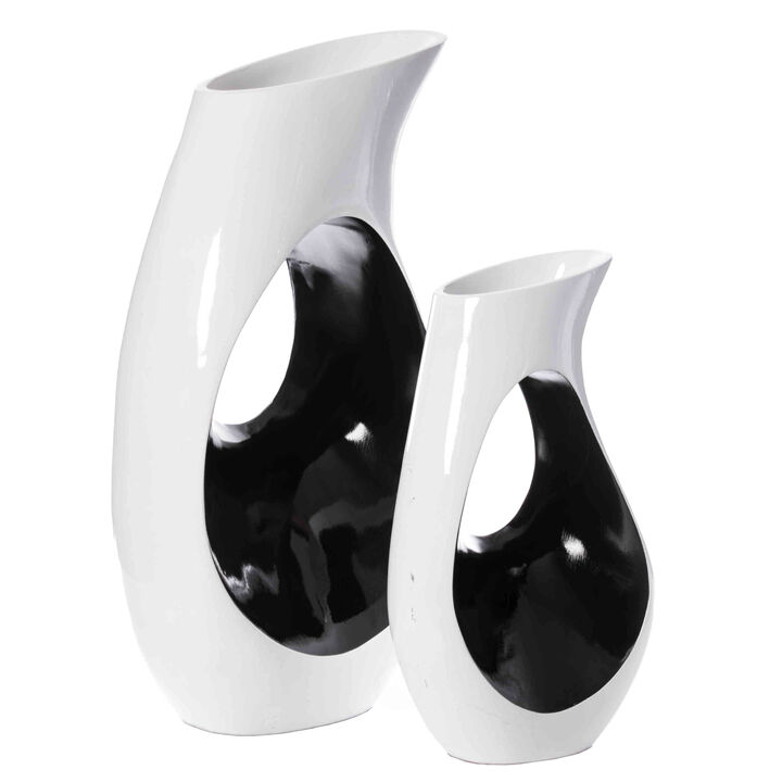 Set of 2 Sizes Floor Vases