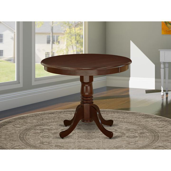 East West Furniture Dining Table Mahogany, ANT-MAH-TP