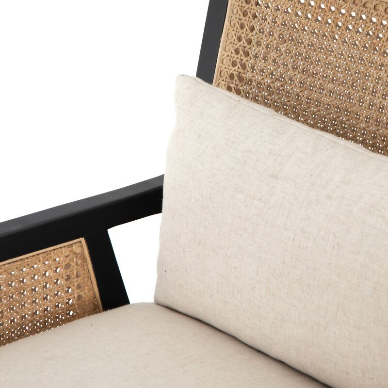Antonia Cane Arm Chair in Ebony