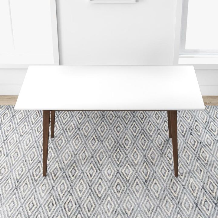 Ashcroft Furniture Co Mary Modern Style Solid Wood Rectangular Dining Kitchen Table