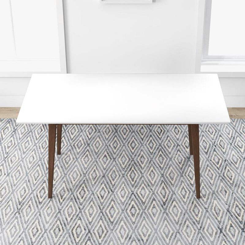 Ashcroft Furniture Co Mary Modern Style Solid Wood Rectangular Dining Kitchen Table