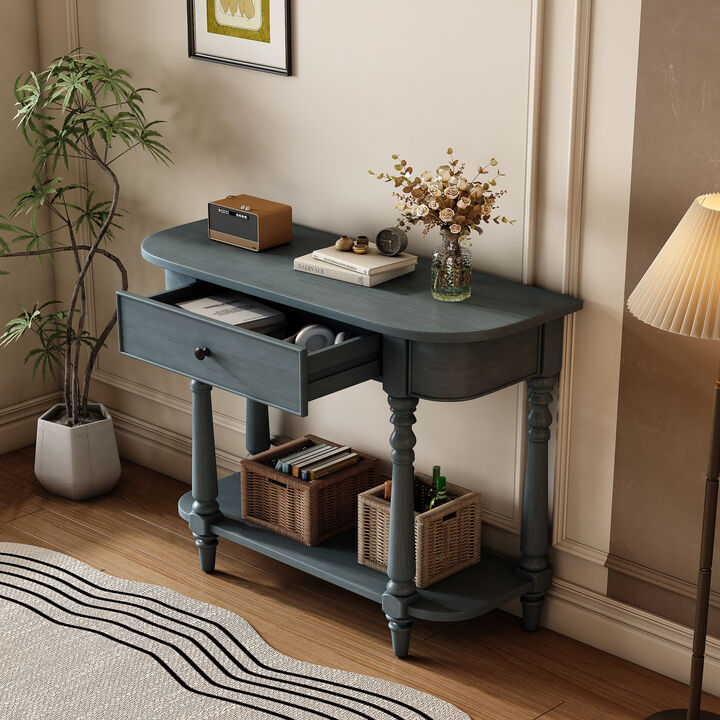 Merax Retro Entryway Console Table