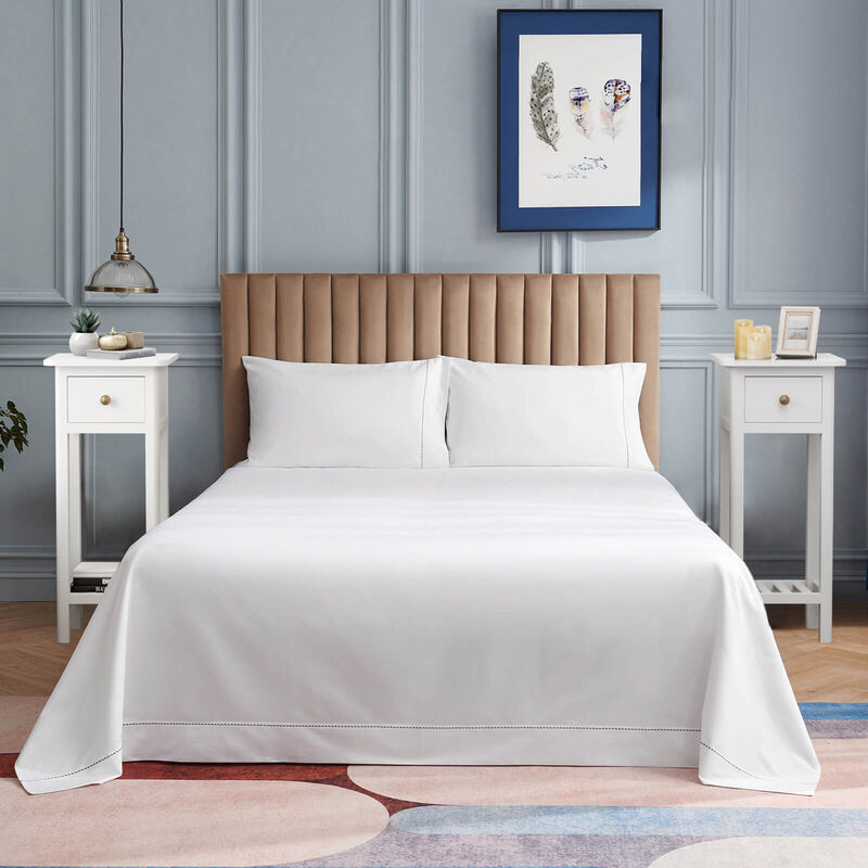 2 Tier Slim Nightstand Bedside Table with Drawer Shelf