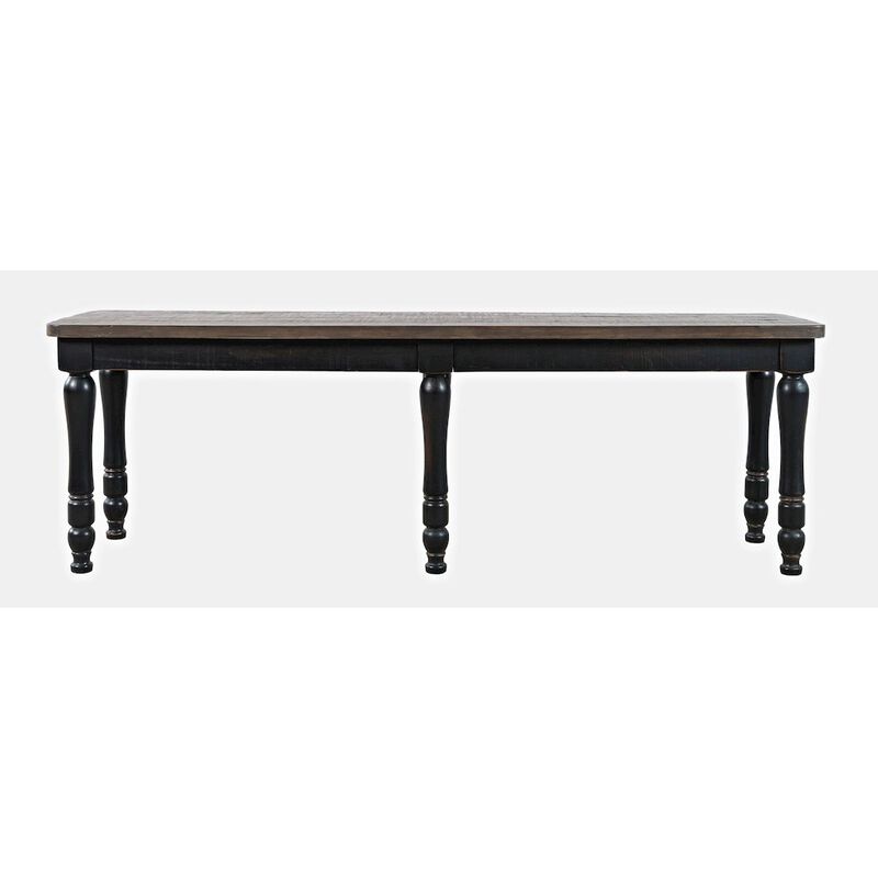 Jofran Madison County Rustic Reclaimed Solid Wood Farmhouse 54 Dining Bench