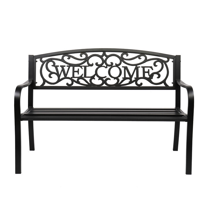 Outdoor Backrest Bench Durable and Stylish Seating for Patio, Garden, or Park