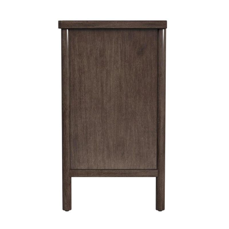 Butler Specialty Lennon 3 Drawer Rounded Leg Dresser, Brown