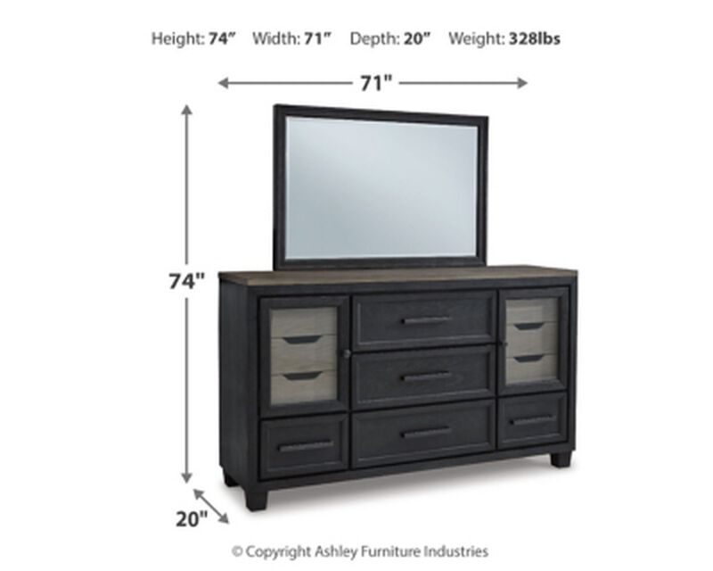 Foyland Dresser and Mirror