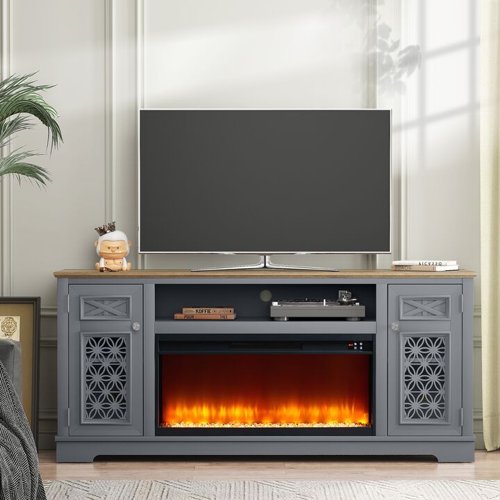 FESTIVO Stylish 70" TV Stand with Storage for TVs up to 80"
