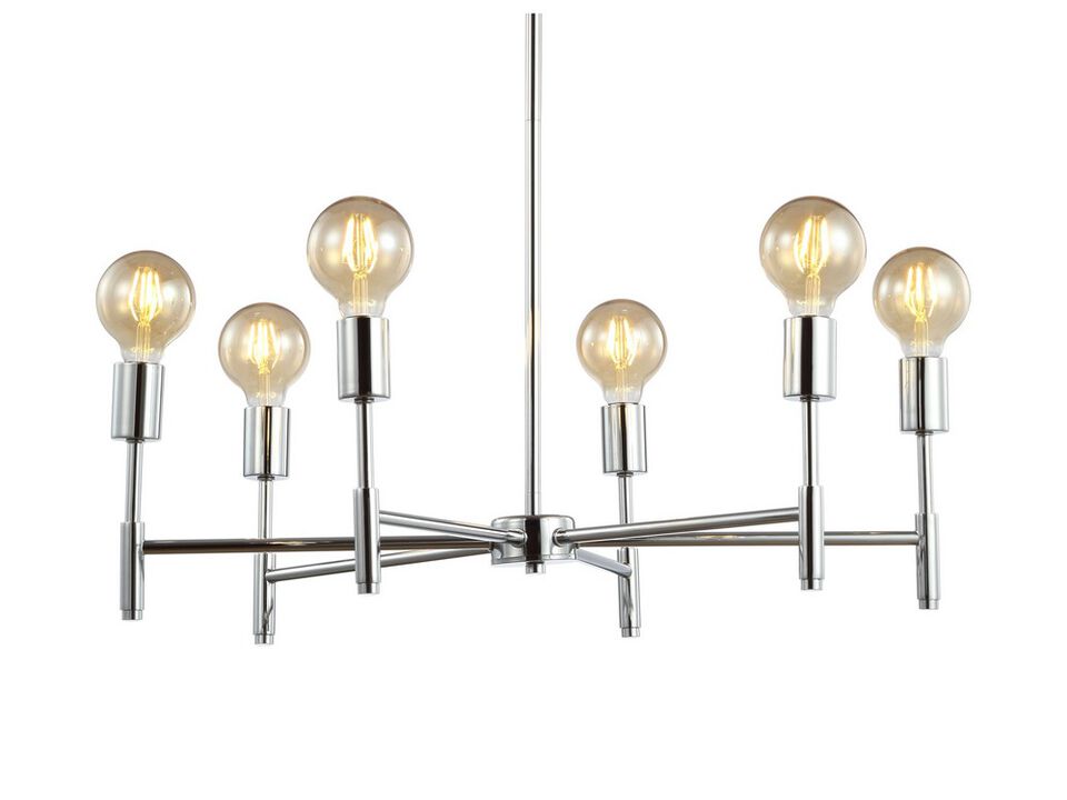 Turing Adjustable Height Metal LED Chandelier