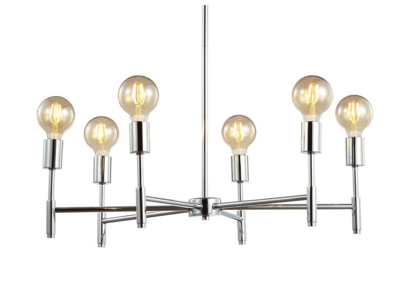 Turing Adjustable Height Metal LED Chandelier