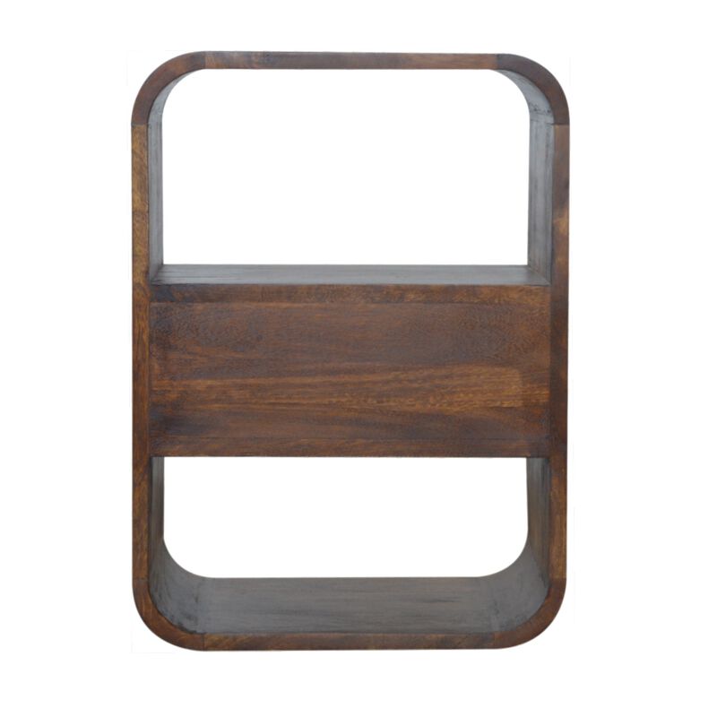 Artisan Furniture Chestnut Curved Edge 1 Drawer Nightstand