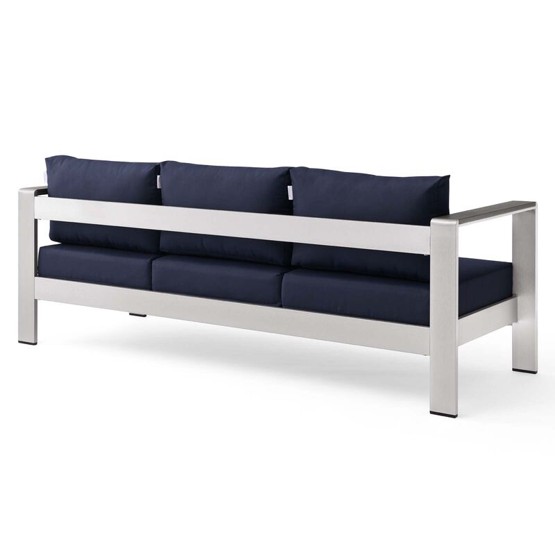 Modway - Shore Outdoor Patio Aluminum Sofa