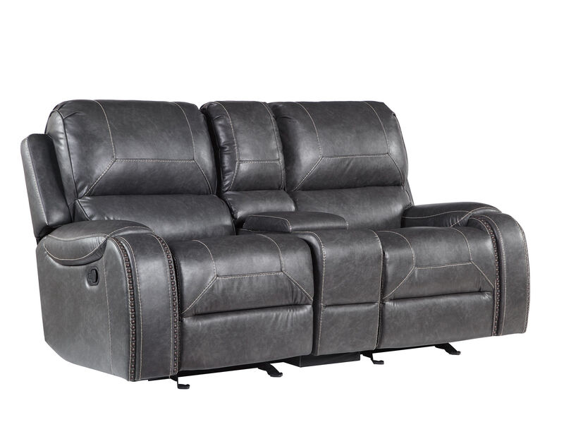 Keily Gray Glider Reclining Loveseat