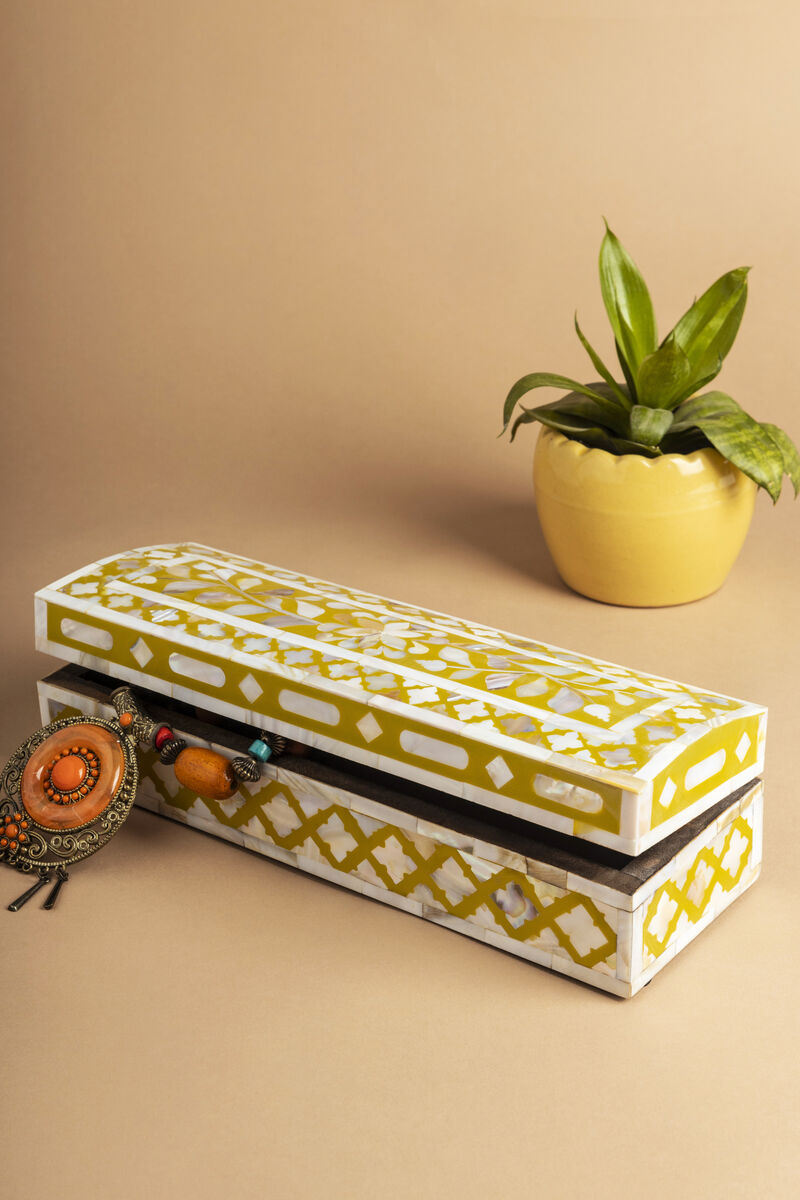 Jodhpur Mother of Pearl Decorative Box - 12"