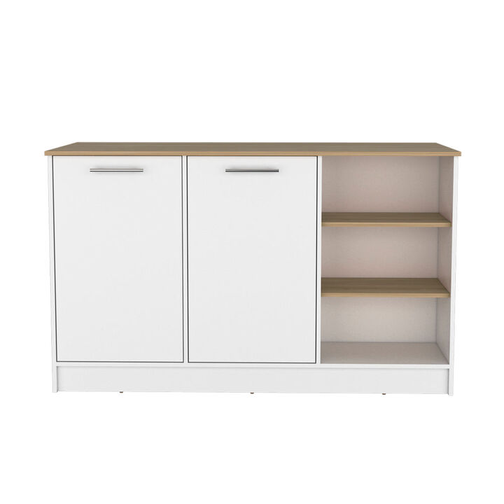 Kitchen Island Leoti, Kitchen, White
