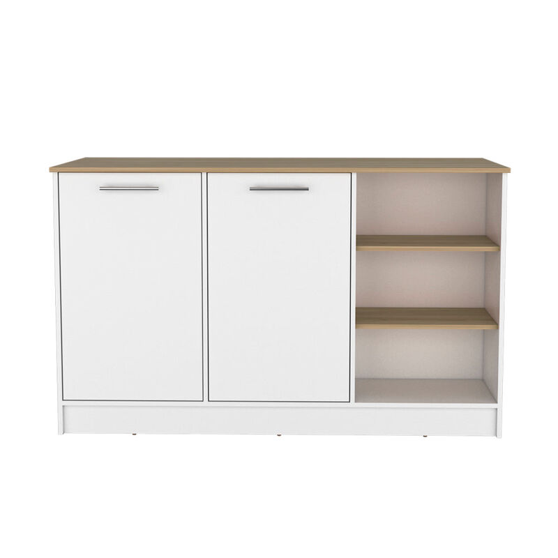 Kitchen Island Leoti, Kitchen, White