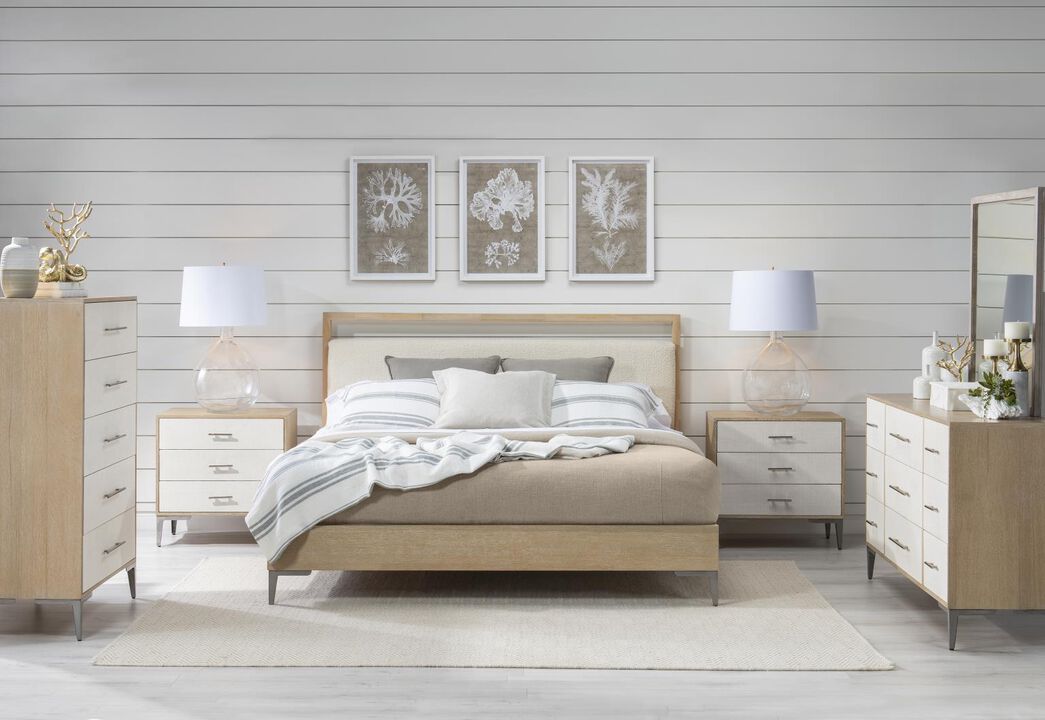 Biscayne Upholstered King Panel Bed