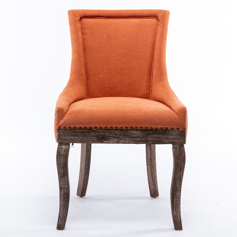 Set of 2 Ultra Side Dining Chairs, Orange