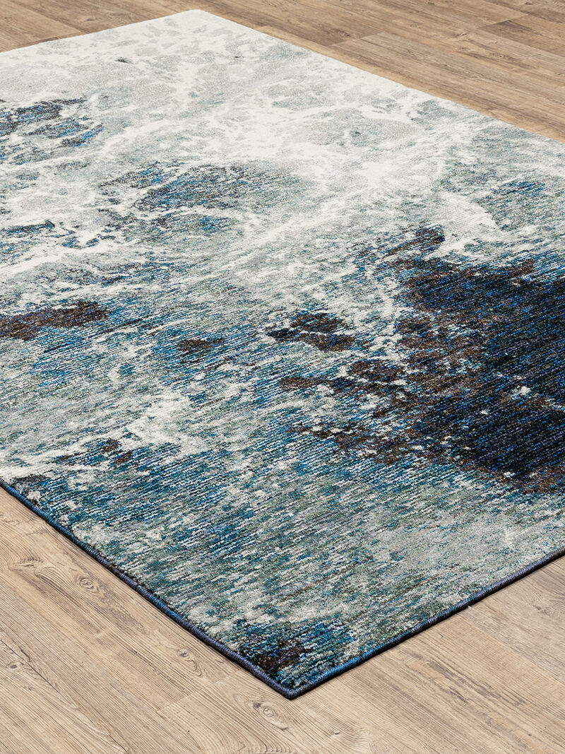 Evolution 3'3" x 5'2" Blue Rug