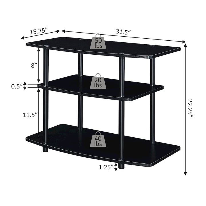 Convience Concept, Inc. Designs2Go No Tools 3 Tier TV Stand for TVs up to 37 Inches