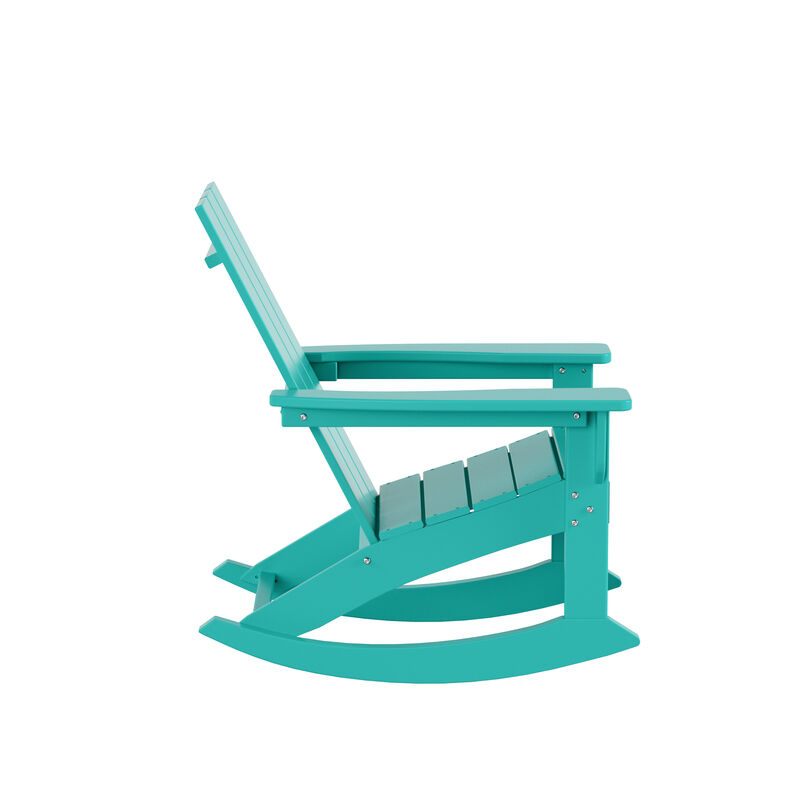 WestinTrends Modern Adirondack Outdoor Rocking Chair