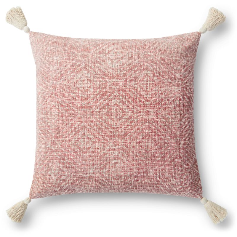 P0621 Pink 22"x22" Down Pillow