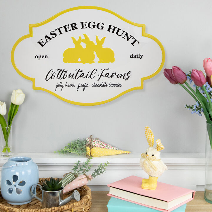 Easter Egg Hunt Vintage-Style Metal Wall Sign - 17.75"