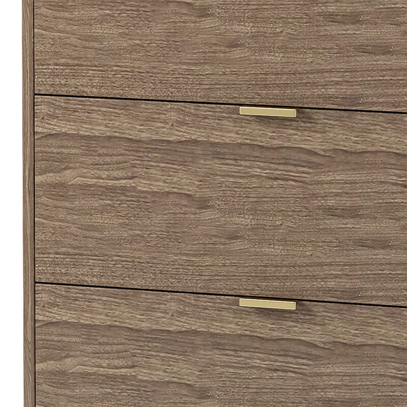Modern 6-Drawer Dresser with Marble Top