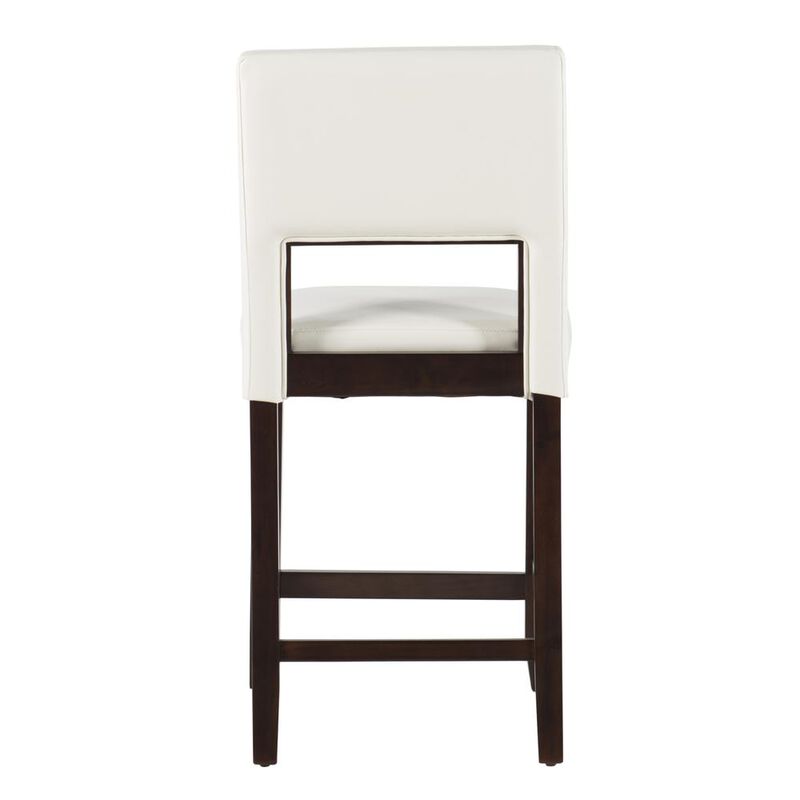 Linon Vega Counter Stool White 24
