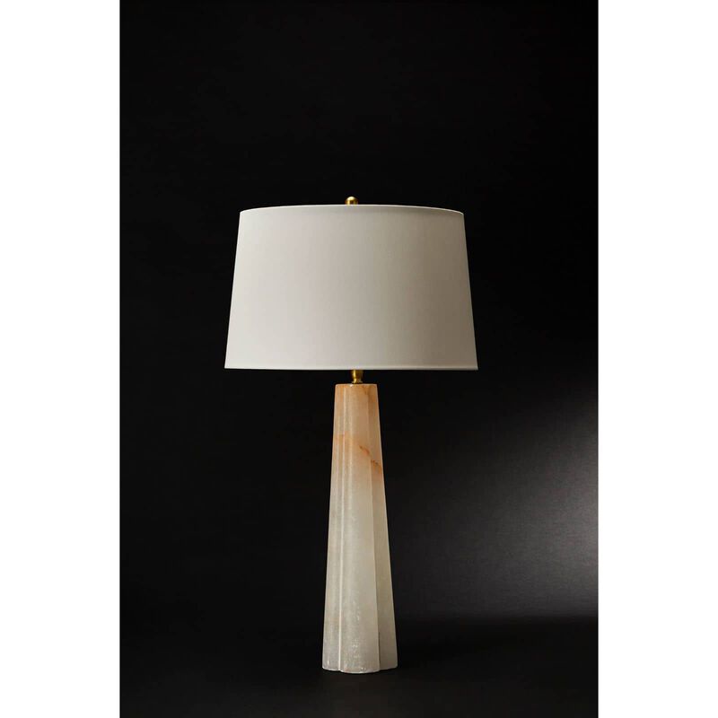 Quatrefoil Alabaster Table Lamp