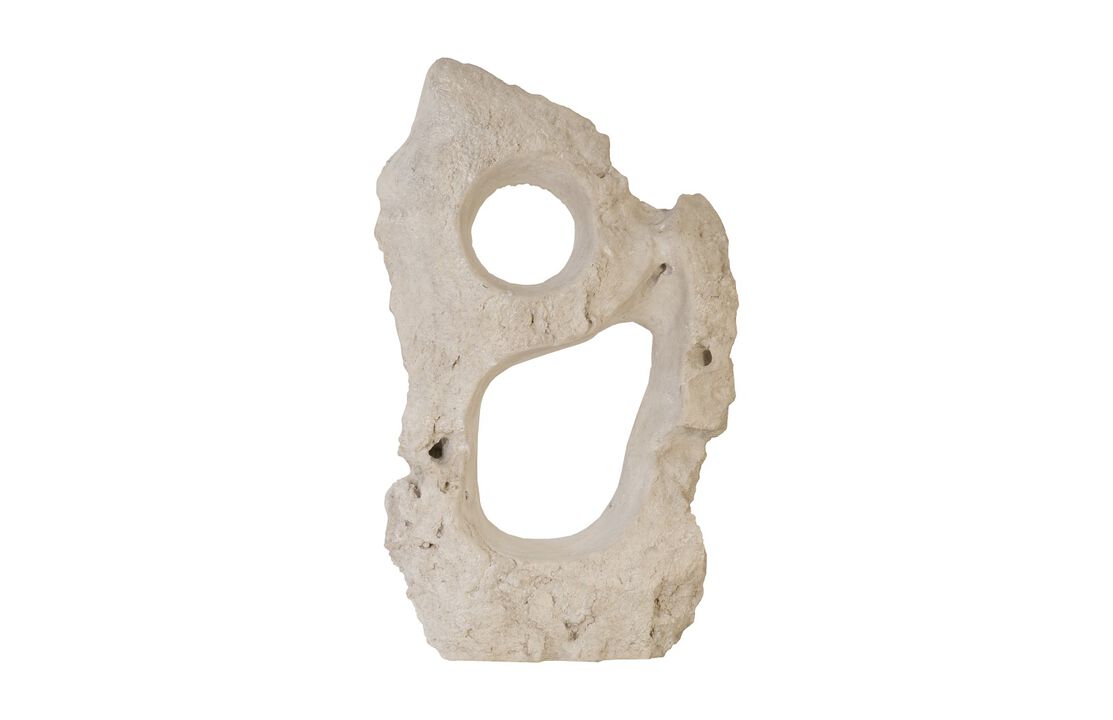 Colossal Cast Stone Double Hole Sculpture