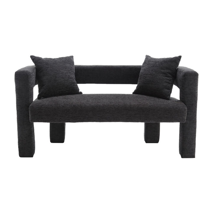 Merax Modern Chenille Loveseat Sofa