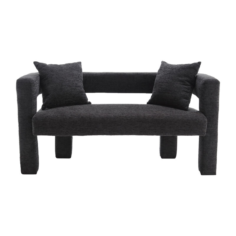 Merax Modern Chenille Loveseat Sofa