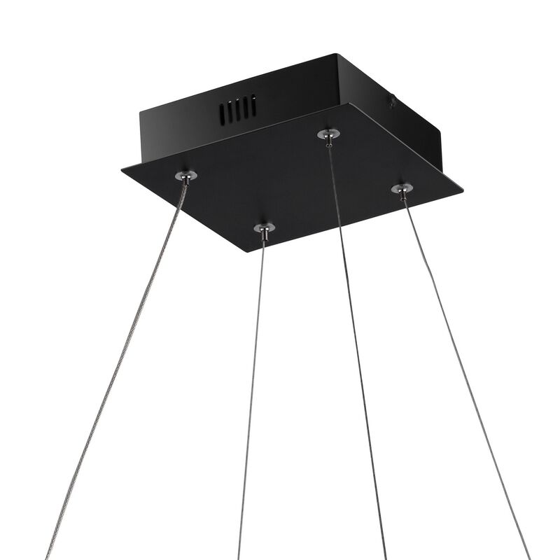 Baxter Modern Contemporary Aluminum Integrated LED Hoop Pendant