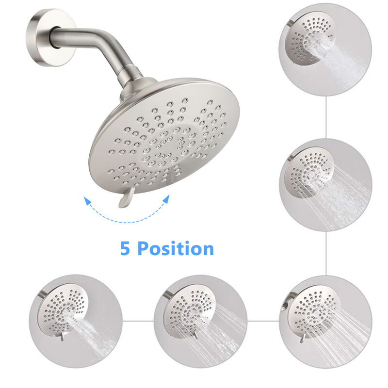 Single Handle Tub Spout And 5-Functions Shower Head Set (Valve Included)