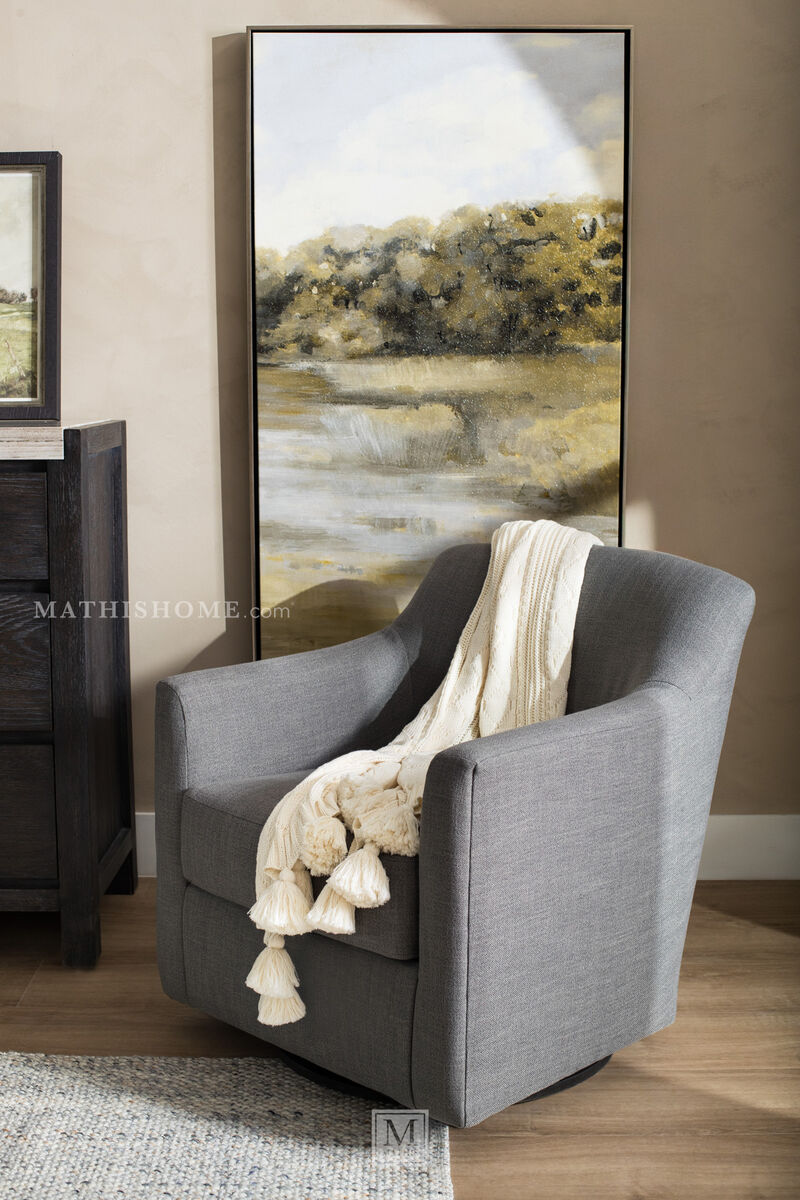 Bradney Swivel Accent Chair in Smoke