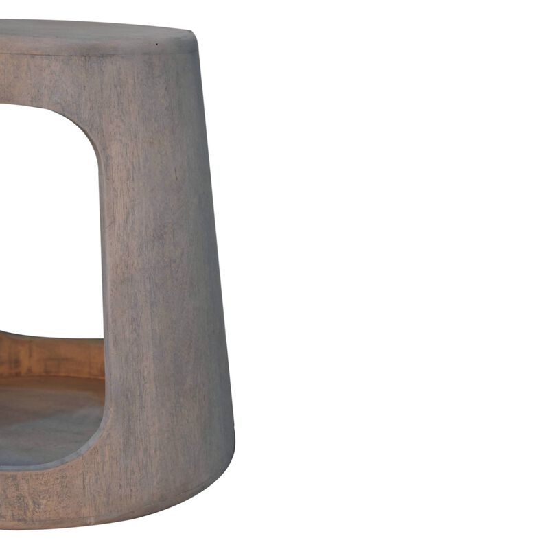 Artisan Furniture Solid Wood Acid Wash Open Side Table