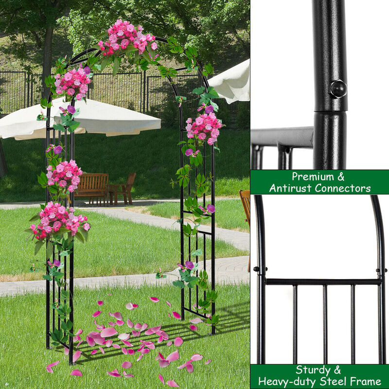 7.2 Feet Garden Decoration Climbing Plants Arch