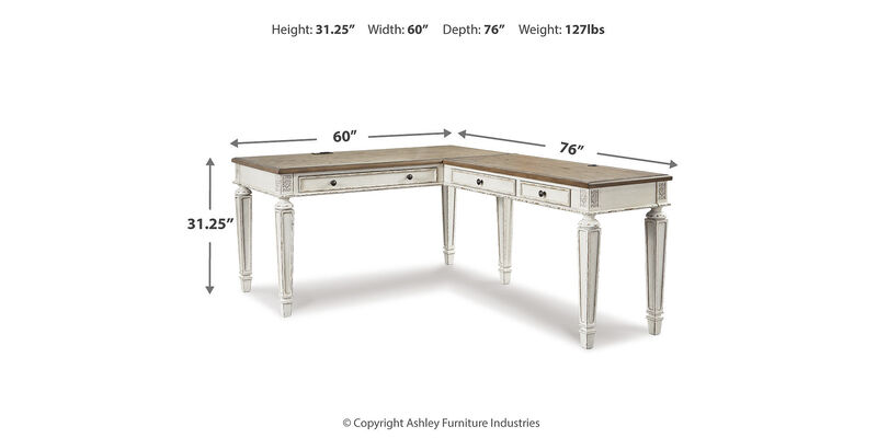Realyn 2-Piece Home Office Desk