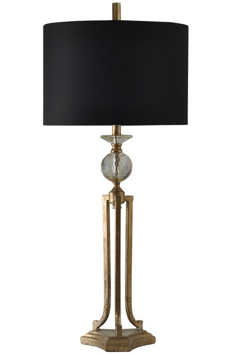 Vintage Gold Metal Lamp (Set of 2)