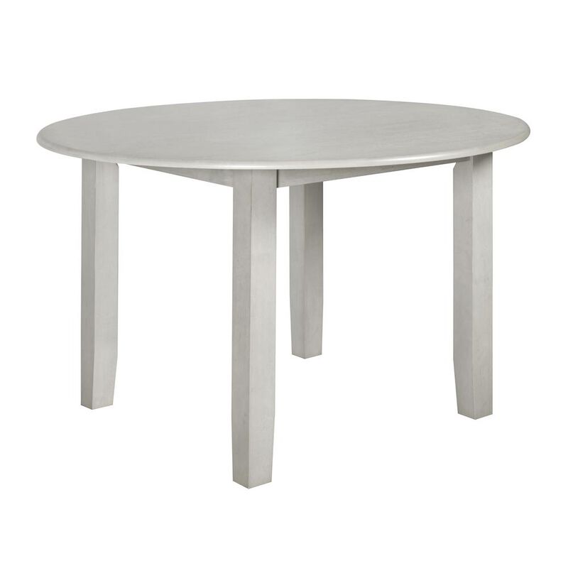 New Classic Furniture Furniture Pascal 47 Wood Round Dining Table in Driftwood