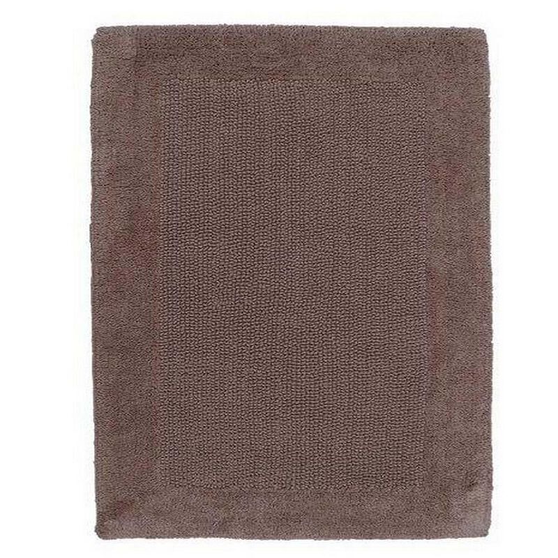 Knightsbridge Bella Napoli 220 GSF Reversible Bath Rug 21 x 34 - Stone