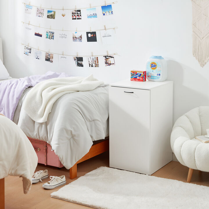 Yak About It® Hidden Laundry College Cabinet - White