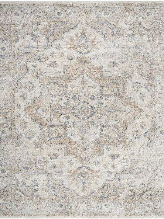 Astra Machine Washable ASW12 Silver/Gray 7'10" x 10' Rug