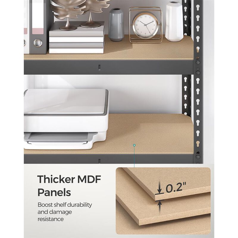 5-Tier Garage Storage Shelf – Heavy-Duty Metal Rack for Efficient Garage Organization