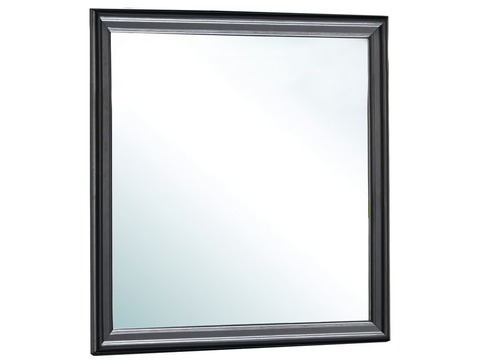 38 in. x 38 in. Classic Square Wood Framed Dresser Mirror