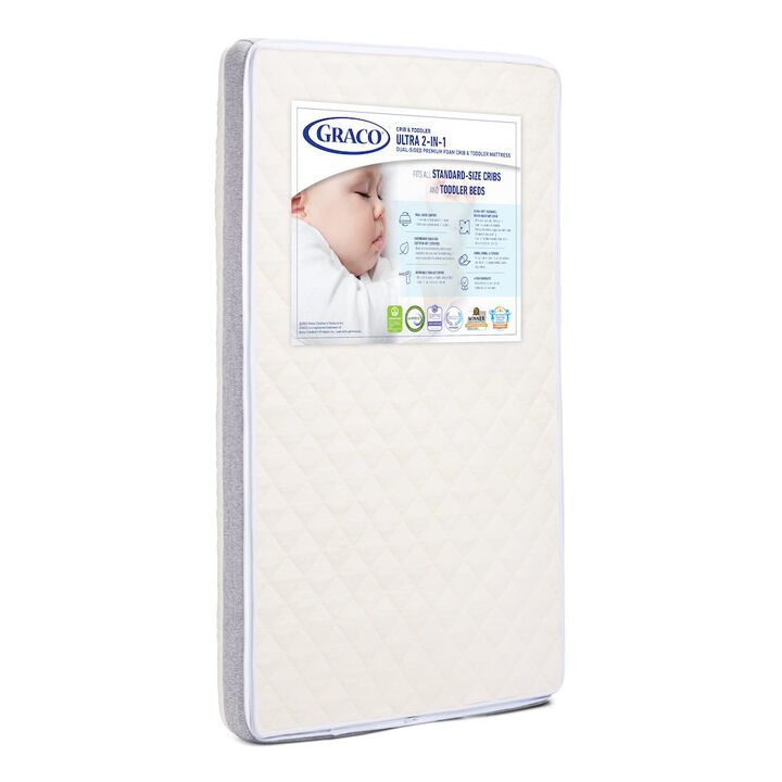 Graco Ultra 2-in-1 Premium Dual-Sided Crib & Toddler Mattress