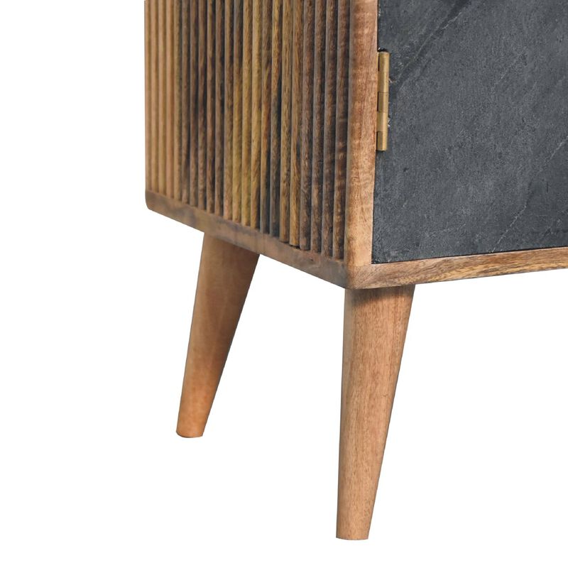 Artisan Furniture  Slade Solid Wood 2 Door Oak-ish Cabinet